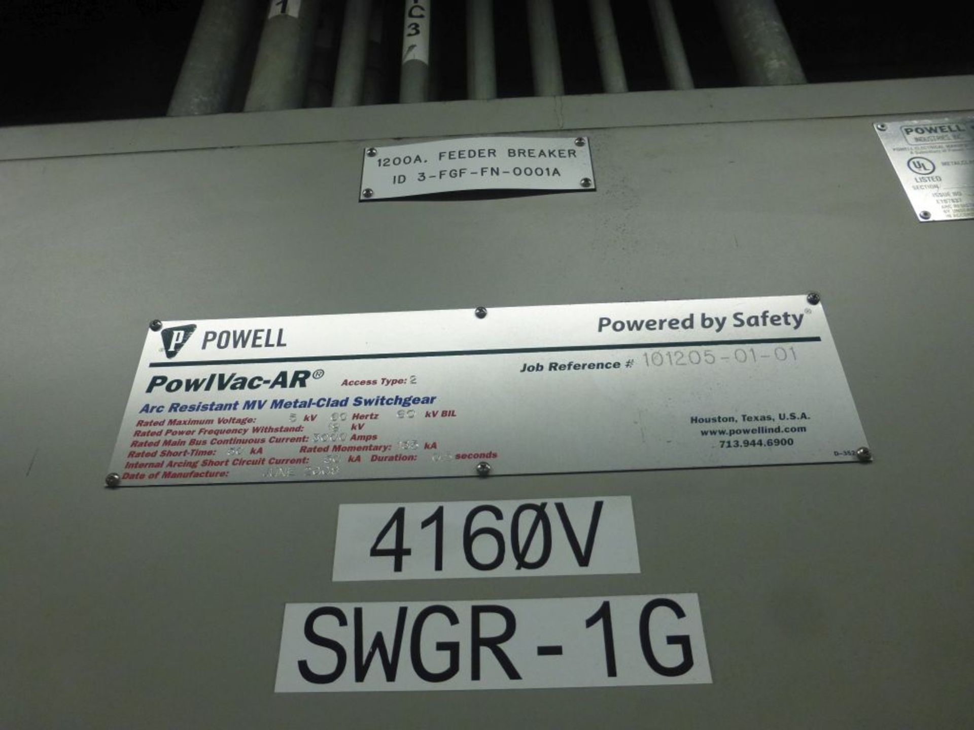 Powell 3000A Arc Resistant MV Metal Clad Switchgear - Image 5 of 55