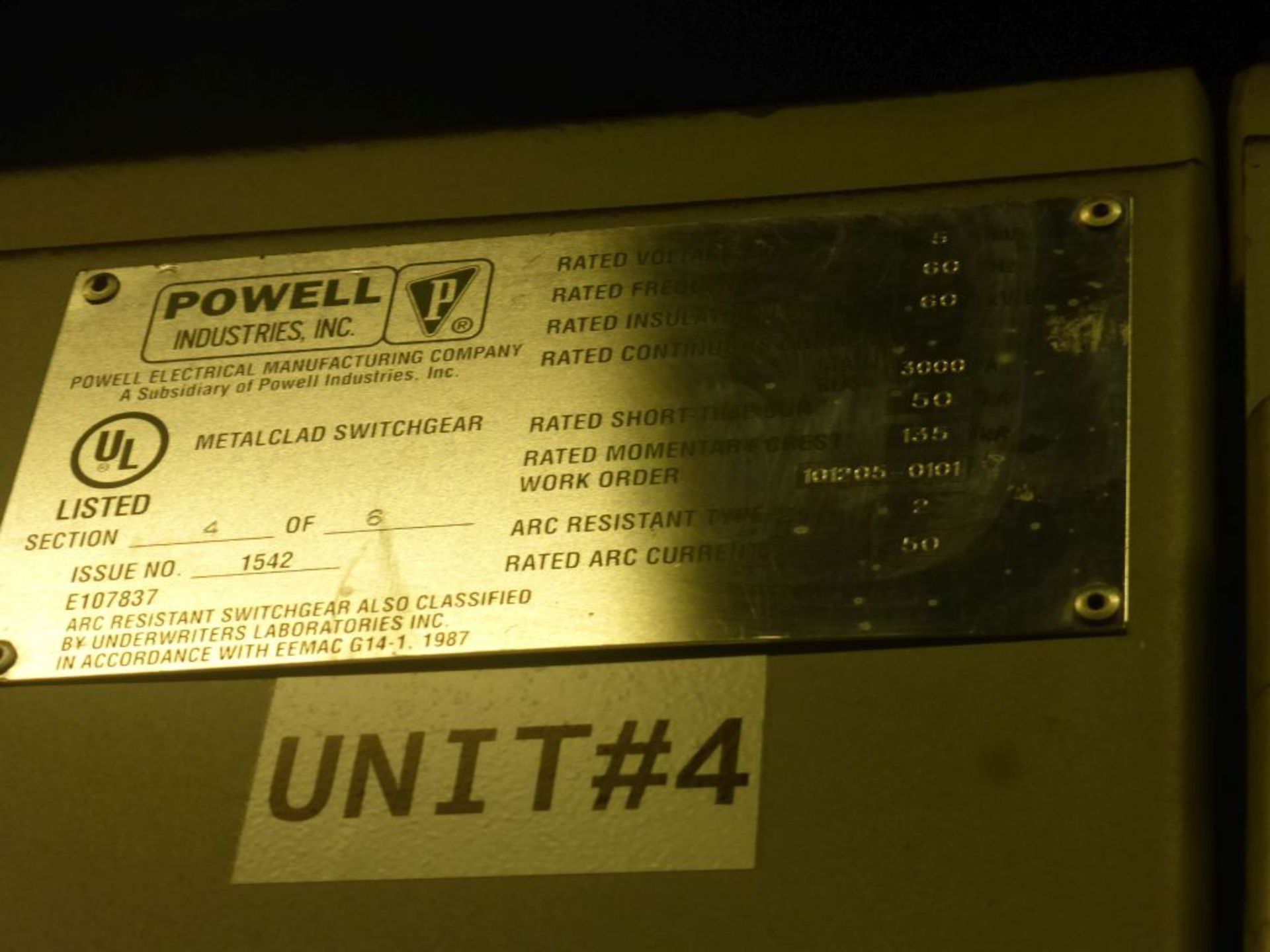 Powell 3000A Arc Resistant MV Metal Clad Switchgear - Image 21 of 55