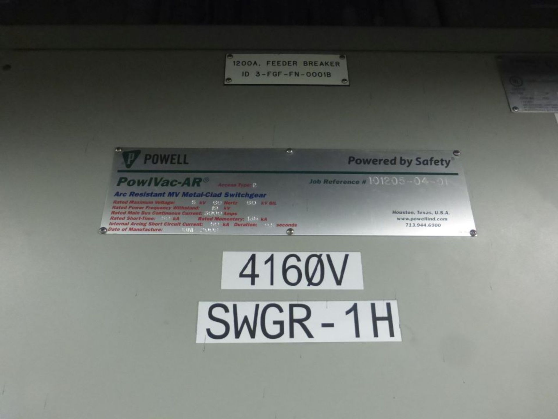 Powell 3000A Arc Resistant MV Metal Clad Switchgear - Image 4 of 68