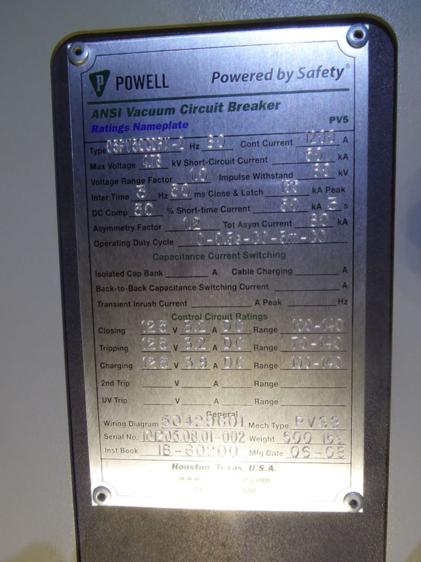 Powell 3000A Arc Resistant MV Metal Clad Switchgear - Image 35 of 55