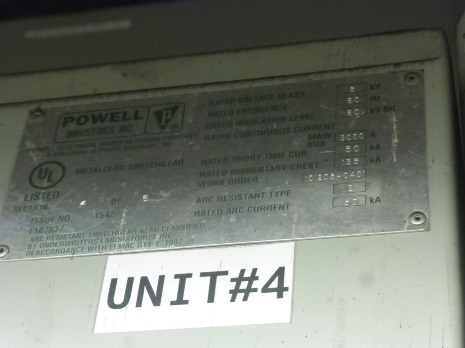 Powell 3000A Arc Resistant MV Metal Clad Switchgear - Image 23 of 68