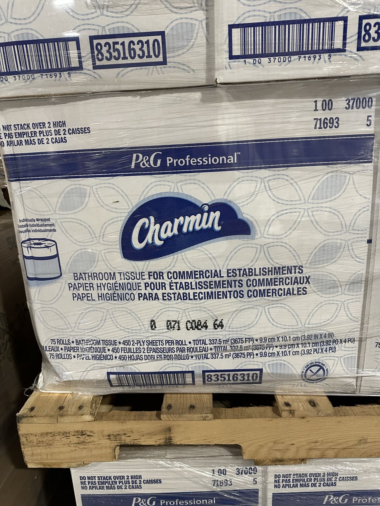 Lot of (20) Cases of Charmin P&G Professional 2 Ply Bath Tissue Rolls - Image 2 of 2