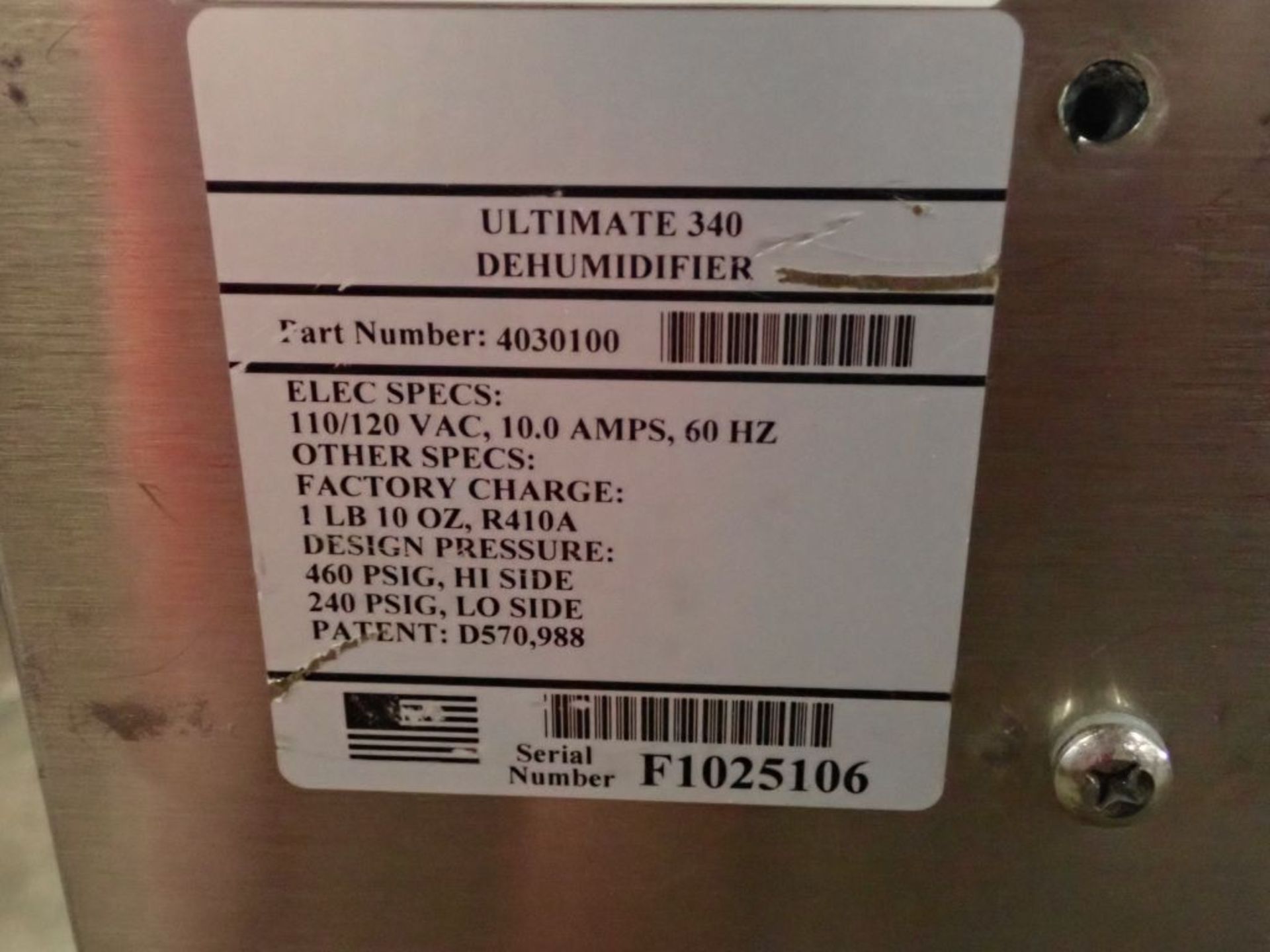 Ultimate 340 High Performance Dehumidifier - Image 7 of 7