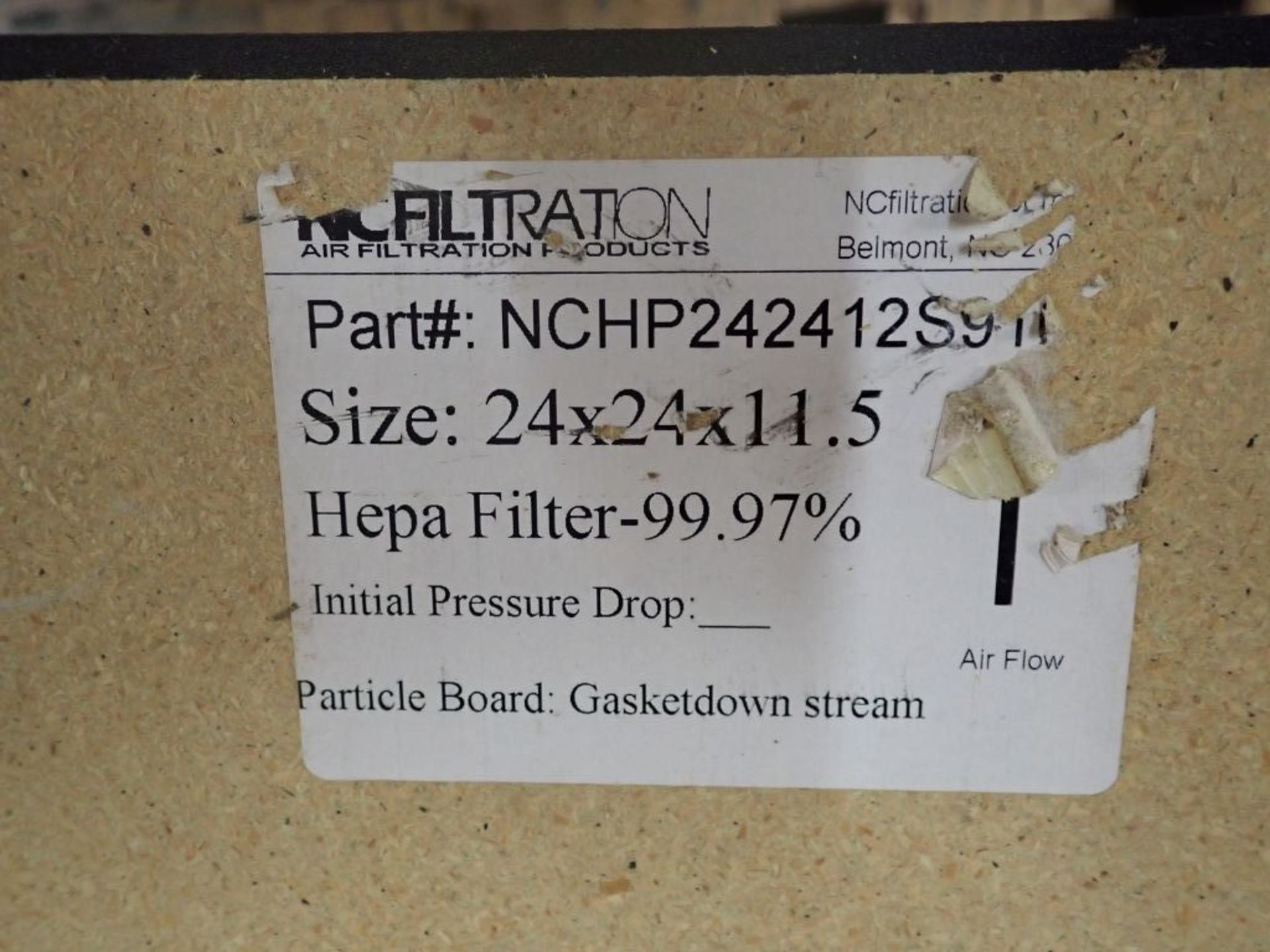 Lot of (9) NC HEPA Filtration Filters - Image 12 of 12