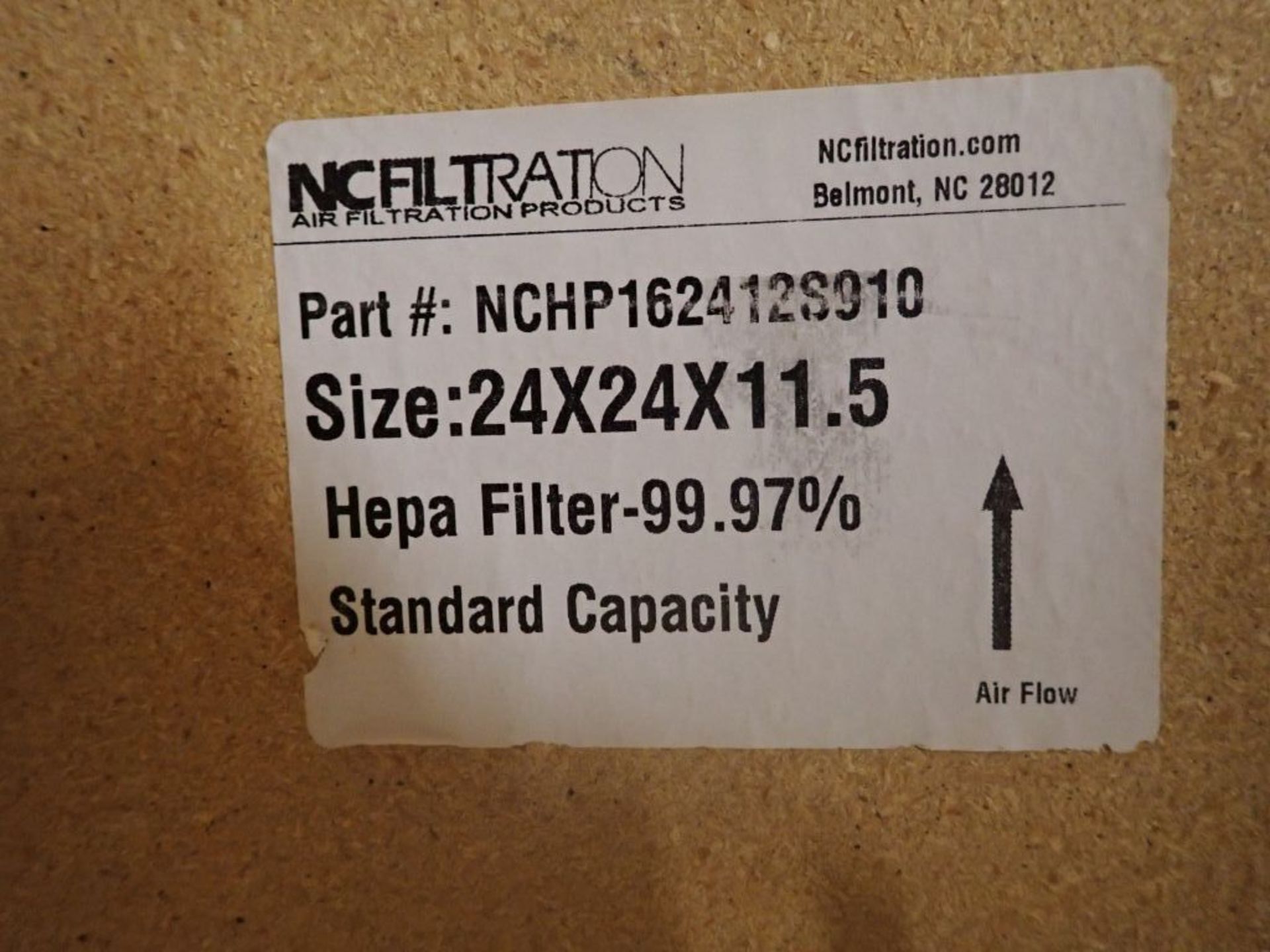 Lot of (9) NC HEPA Filtration Filters - Image 7 of 12