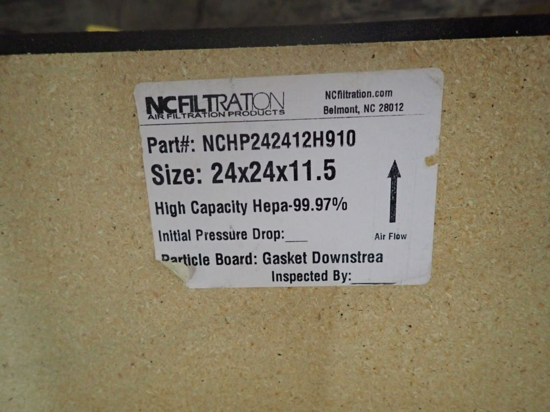 Lot of (9) NC HEPA Filtration Filters - Image 11 of 11