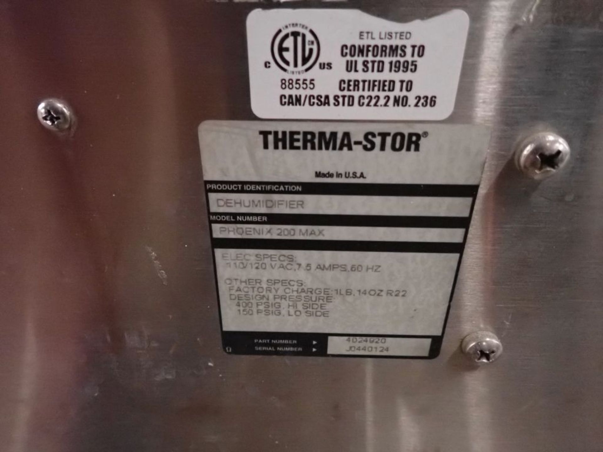 Phoenix 200 Max Low Grain Refrigerant High Capacity Dehumidifier - Image 5 of 5