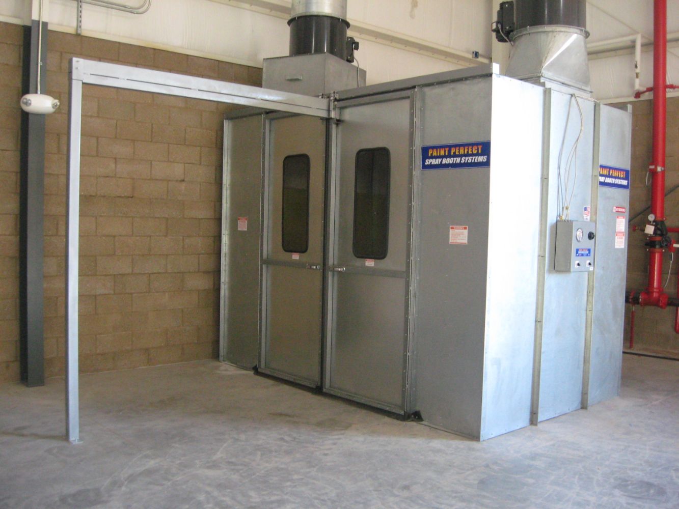 Paint Perfect Spray Booth Located in Spartanburg, SC YTA Warehouse