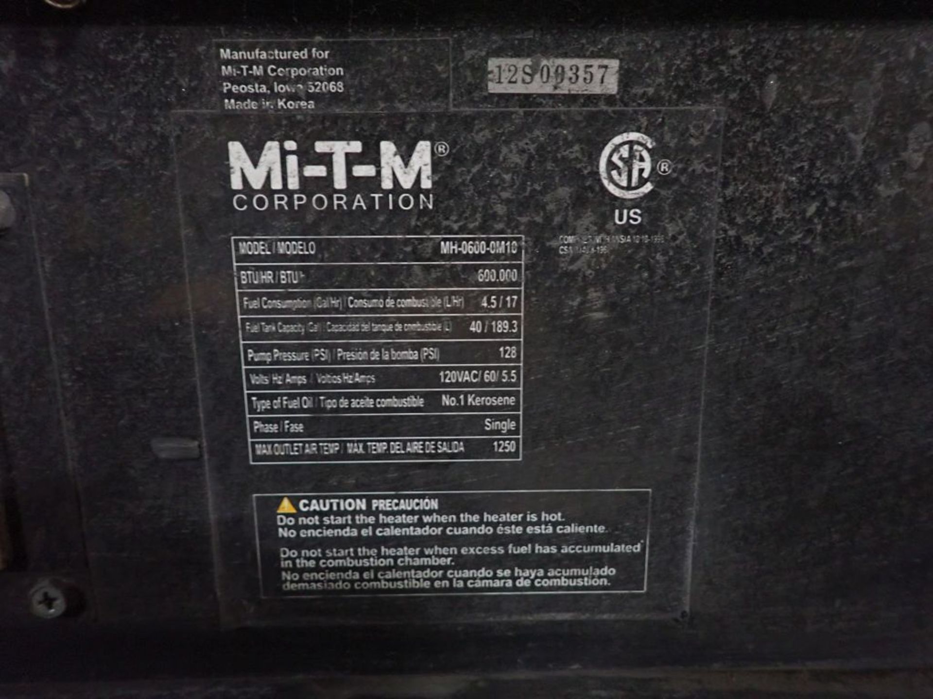 Mi-T-M No. 1 Kerosene Heater - Image 7 of 7