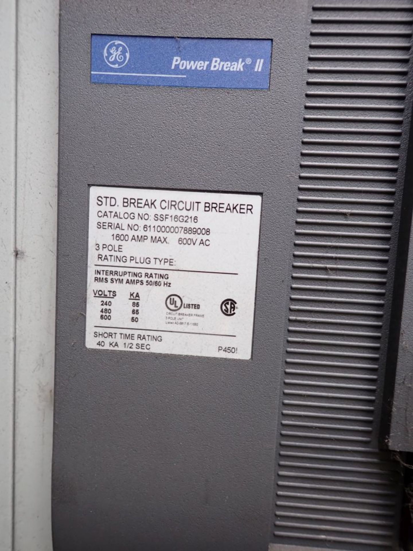 GE 4000A Switchgear - Image 10 of 21