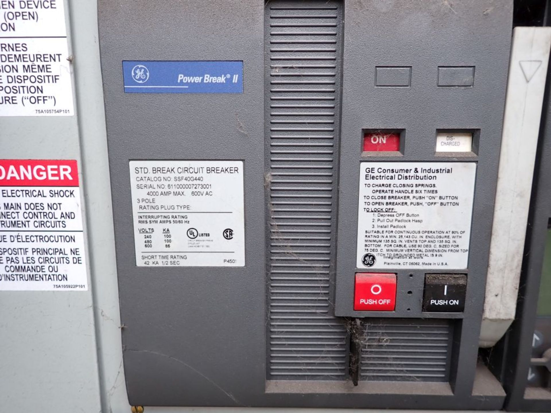 GE 4000A Switchgear - Image 5 of 21