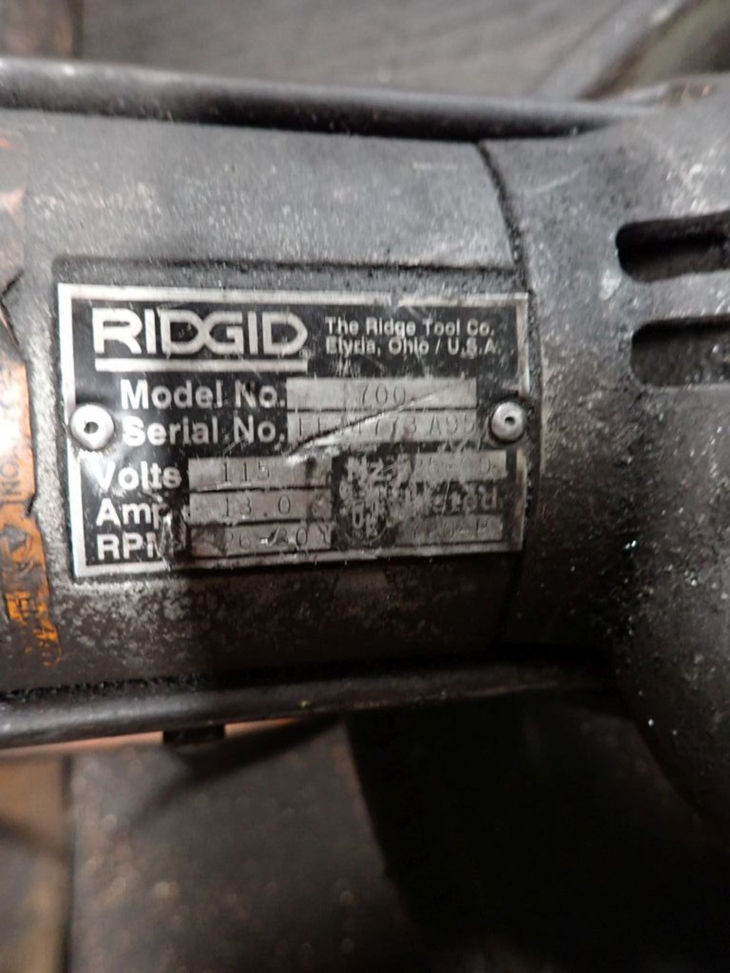 Ridgid 700 Power Threader w/Tristand and Dies - Image 6 of 6