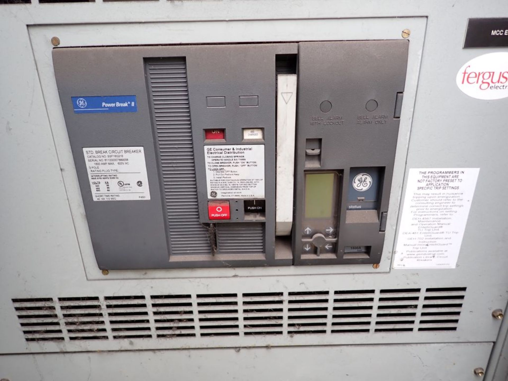 GE 4000A Switchgear - Image 9 of 21