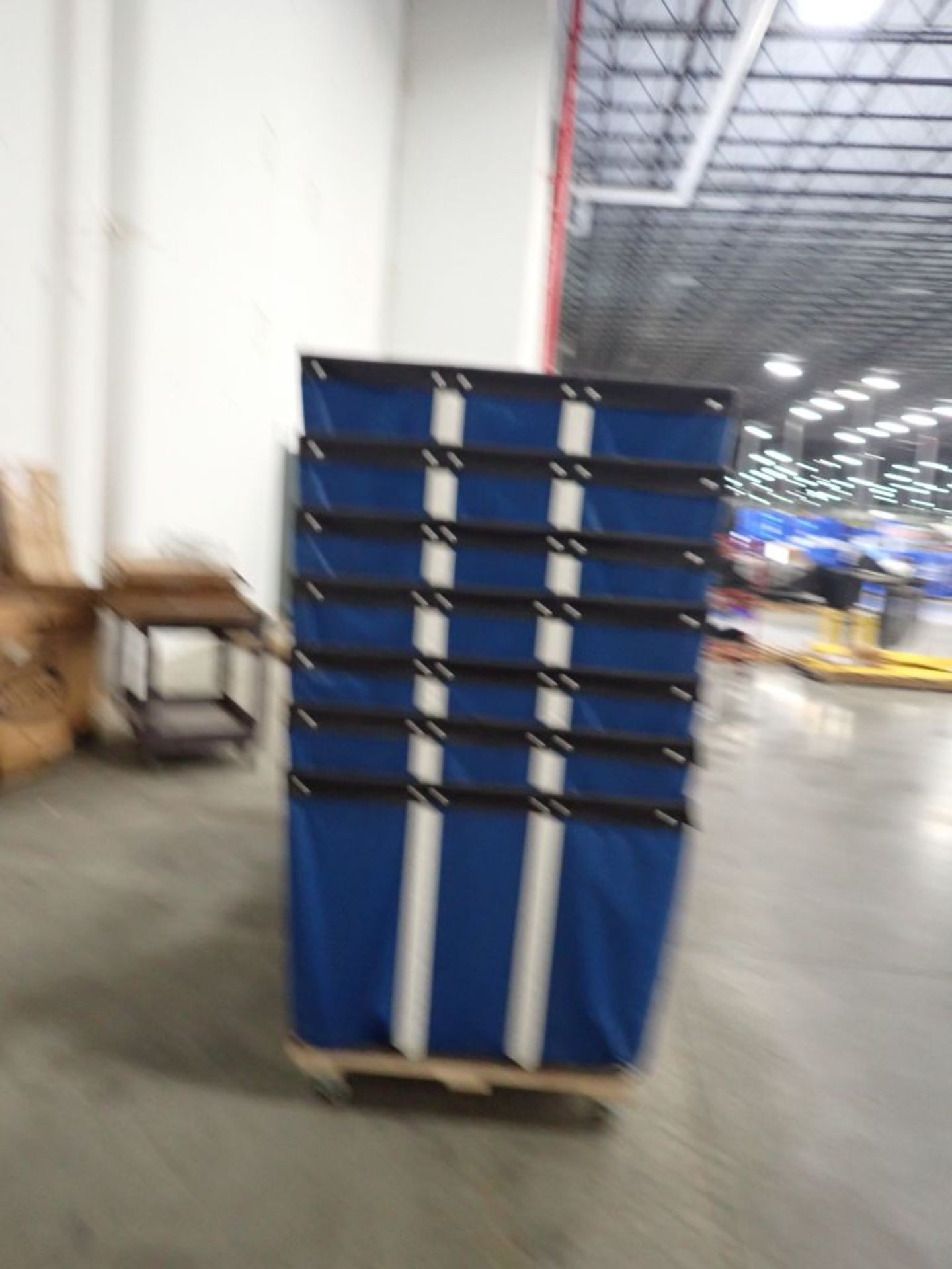 Lot of (16) Uline Blue Hampers - Image 3 of 5