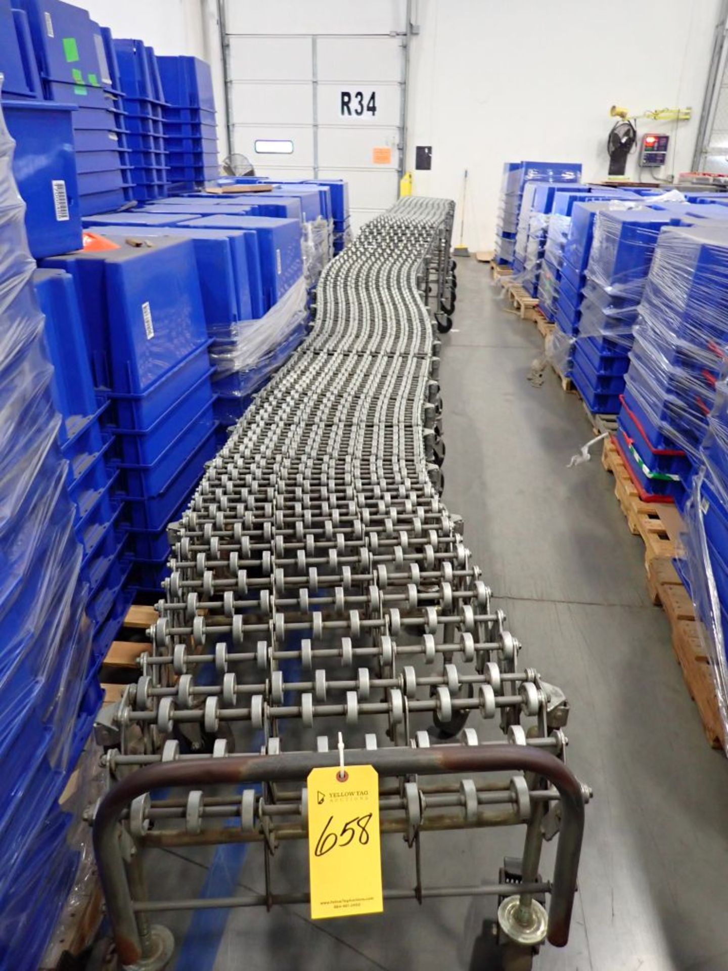 Lot of (21) Sections of NestaFlex 375 Flexible Roller Conveyor - Image 2 of 4