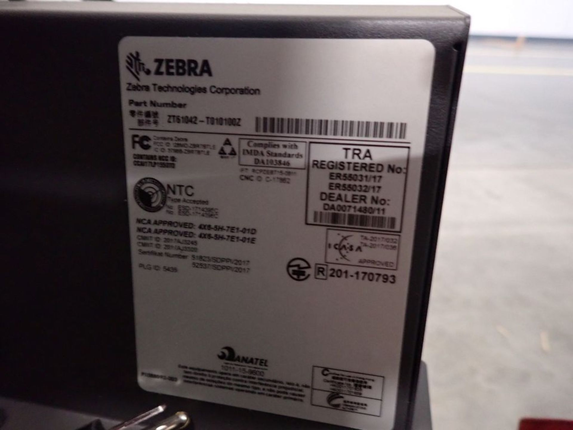 Lot of (20) ZT610 Zebra Printers - Image 8 of 8