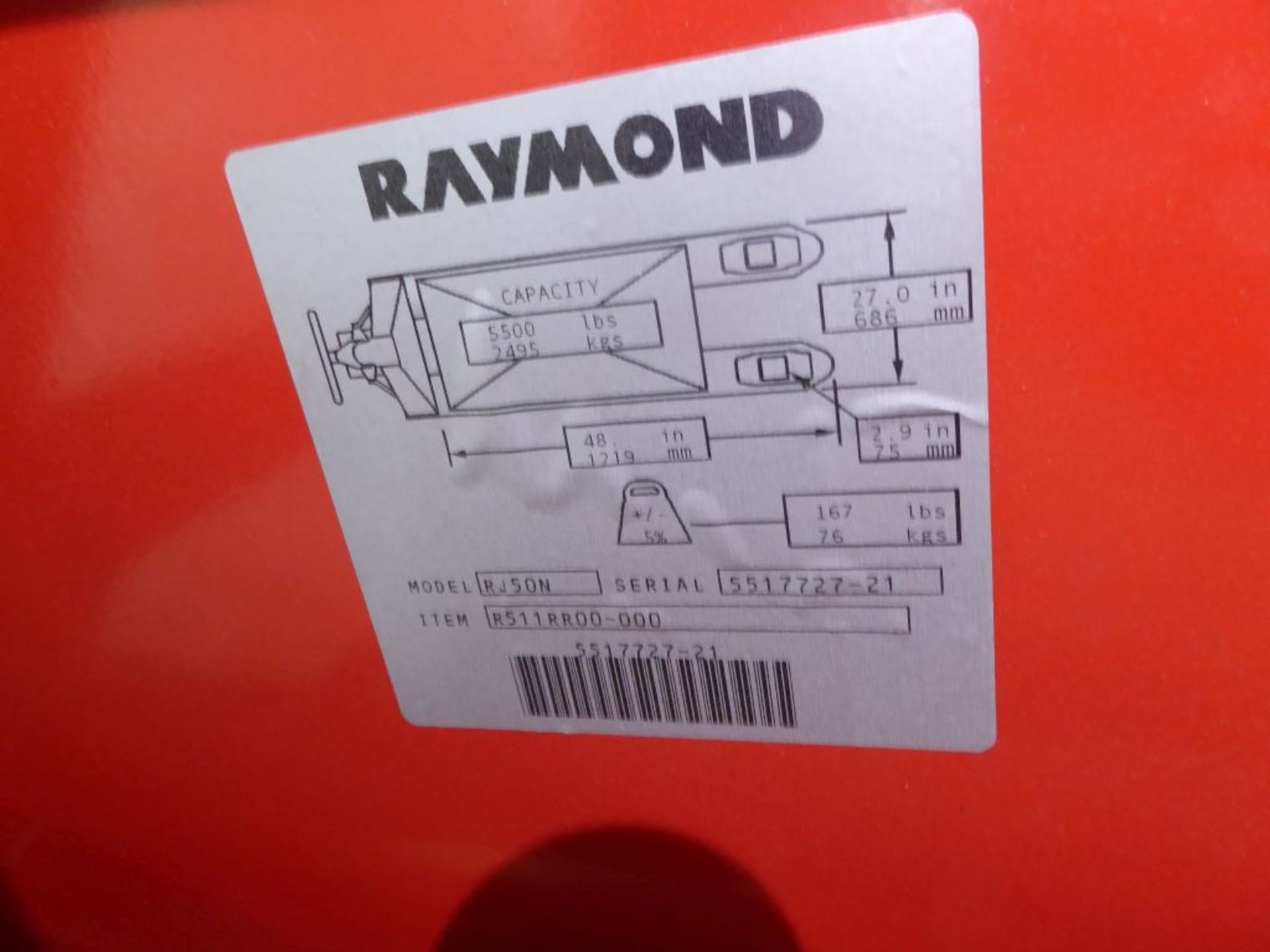 Raymond Pallet Jack - Image 2 of 2