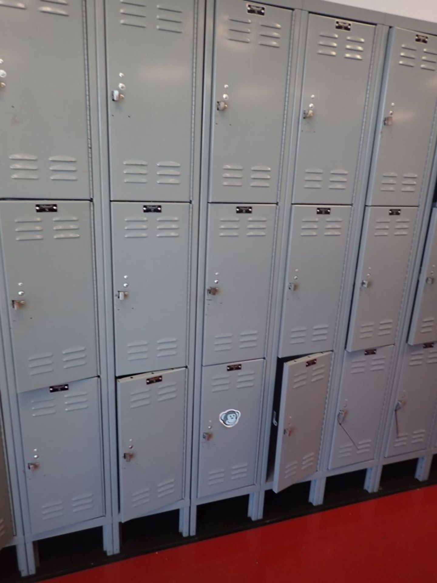 Lot of (4) Sections of Hallowell Lockers - Image 4 of 5