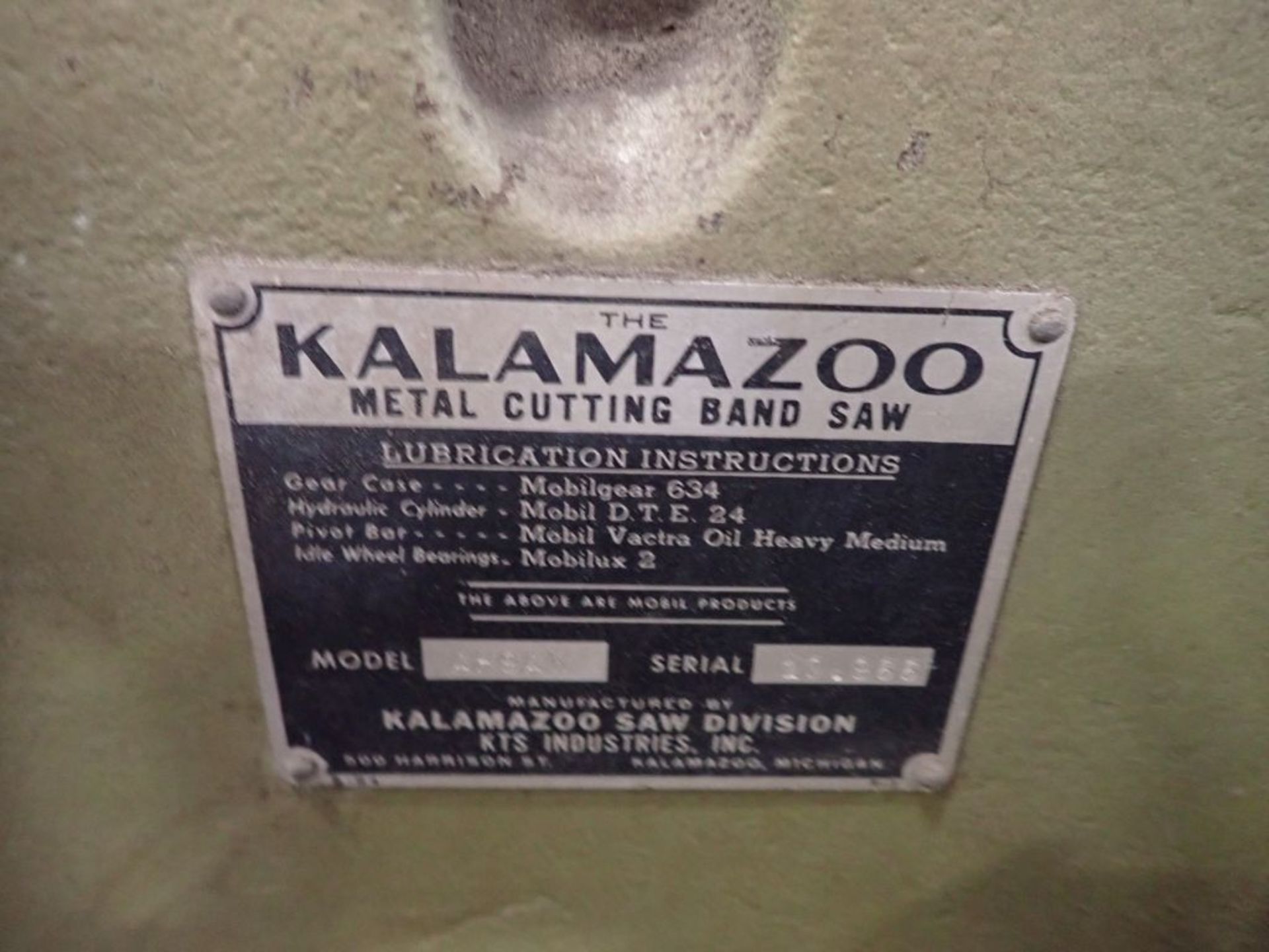 Kalamazoo Metal Cutting Band Saw - Image 6 of 6