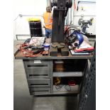 Metal Rolling Cabinet with 3 Ton Arbor Press