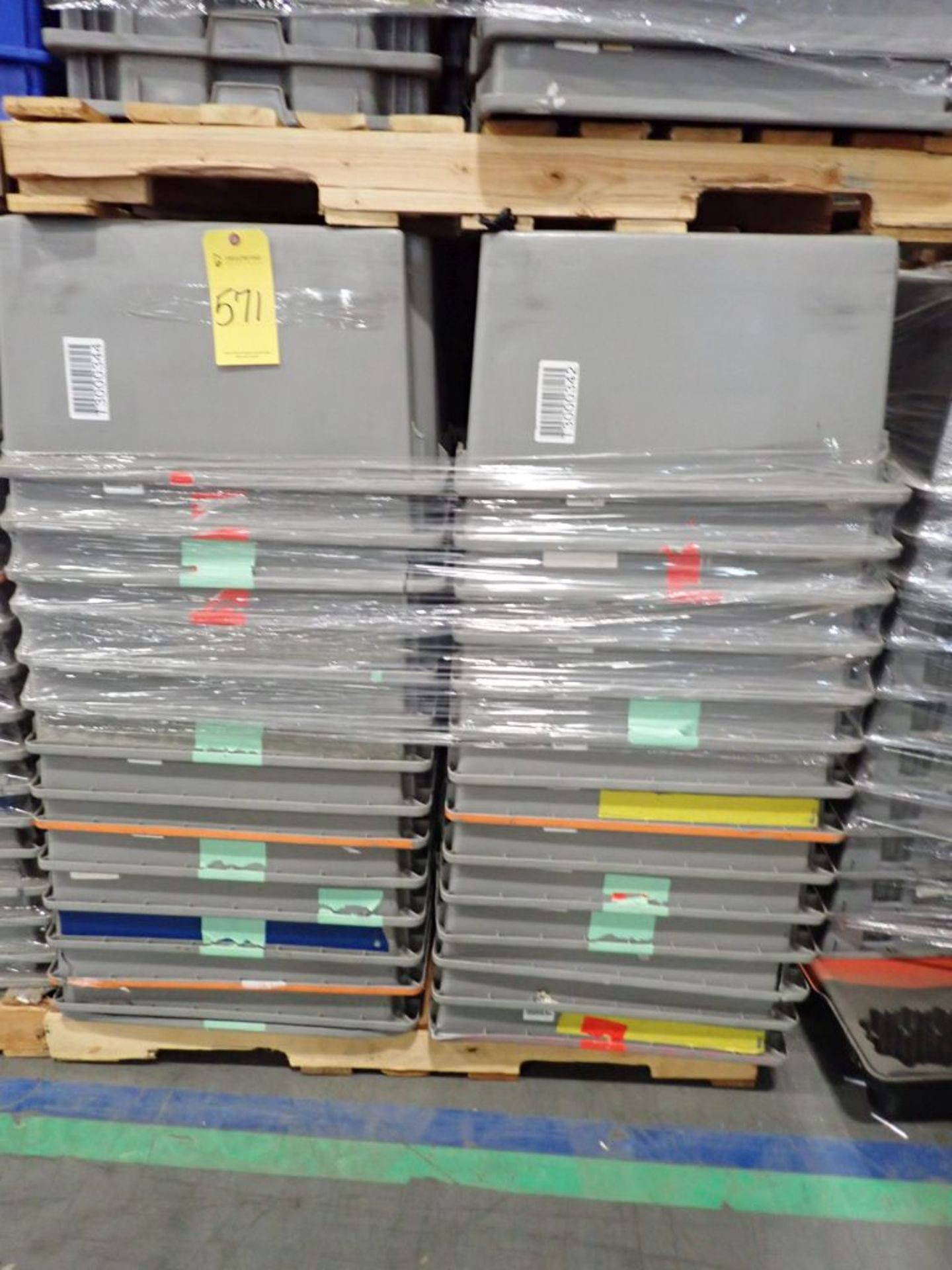 Lot of Approximately (120) Grey Plastic Bins - Image 3 of 3