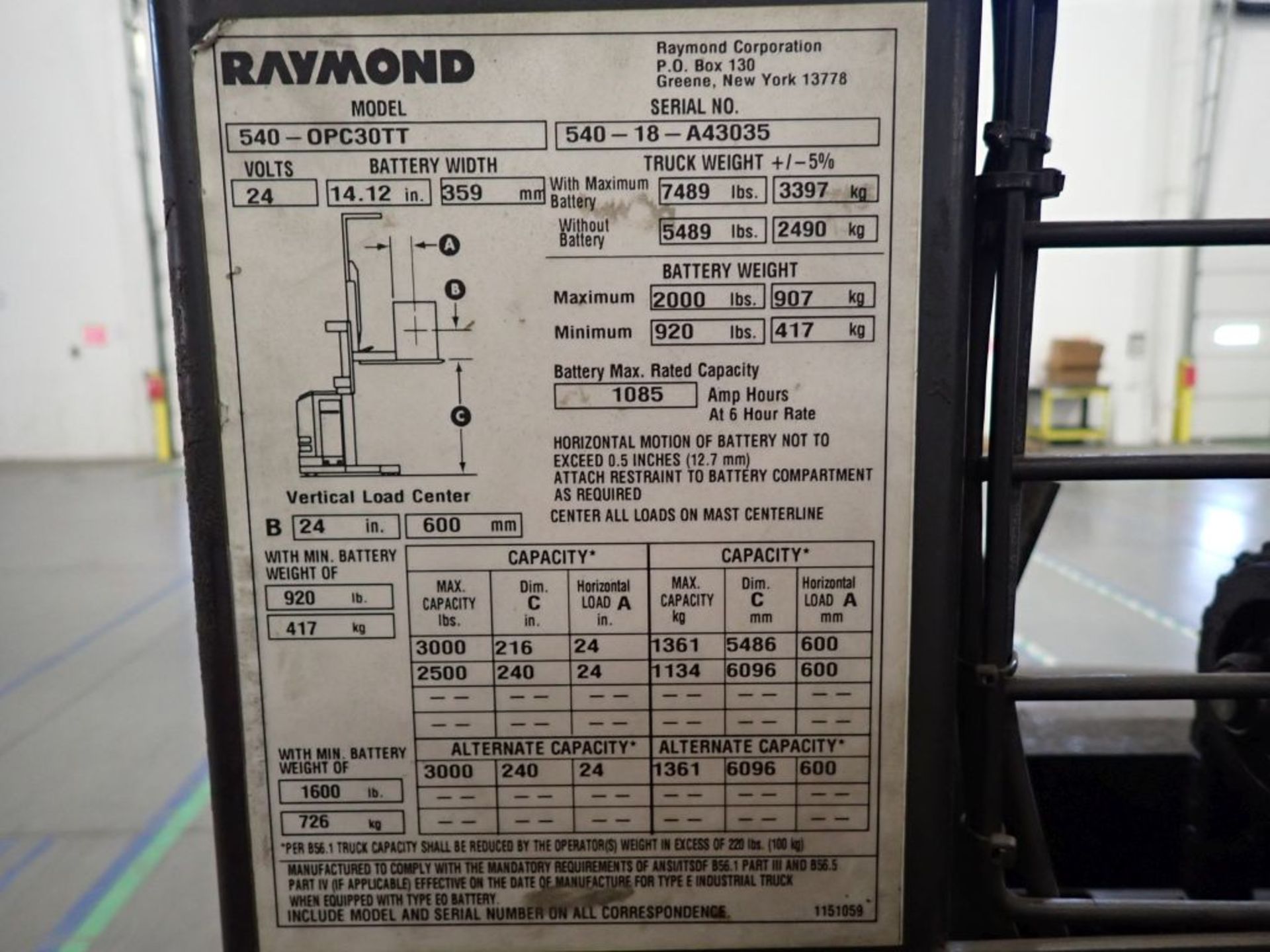 Raymond Stand Up Reach Lift - Image 10 of 11