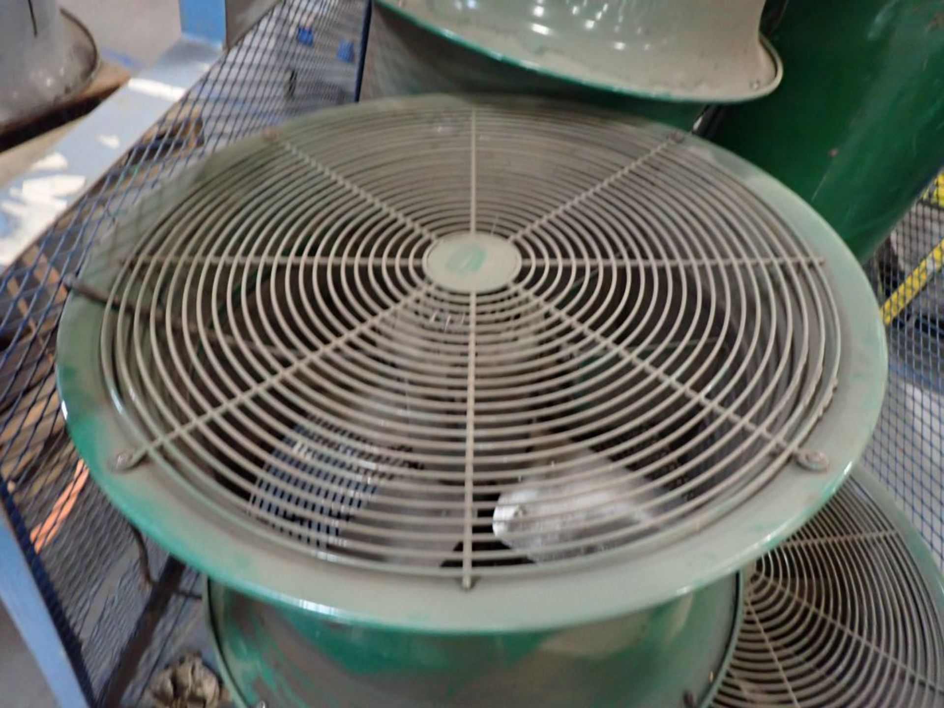 Rolling Cart with (6) Misc. Circular Fans - Image 6 of 9