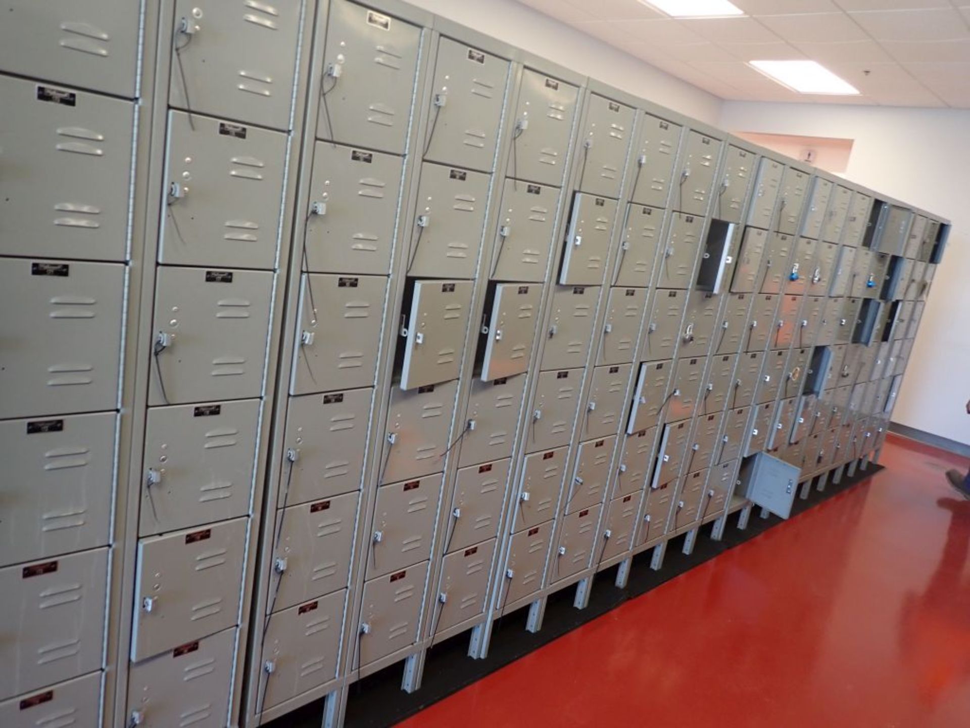 Lot of (10) Sections of Hallowell Lockers