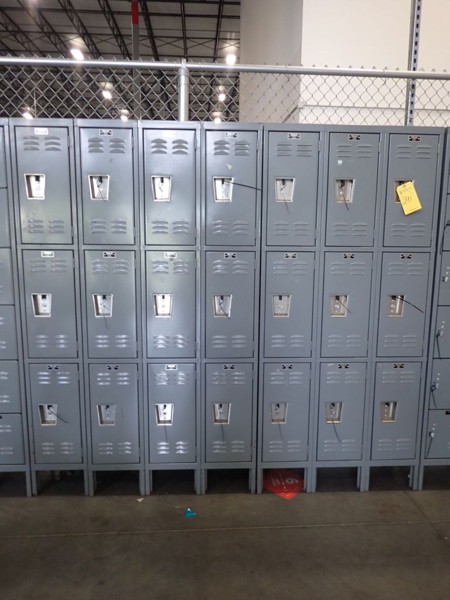 Lot of (3) Sections of Hallowell Lockers