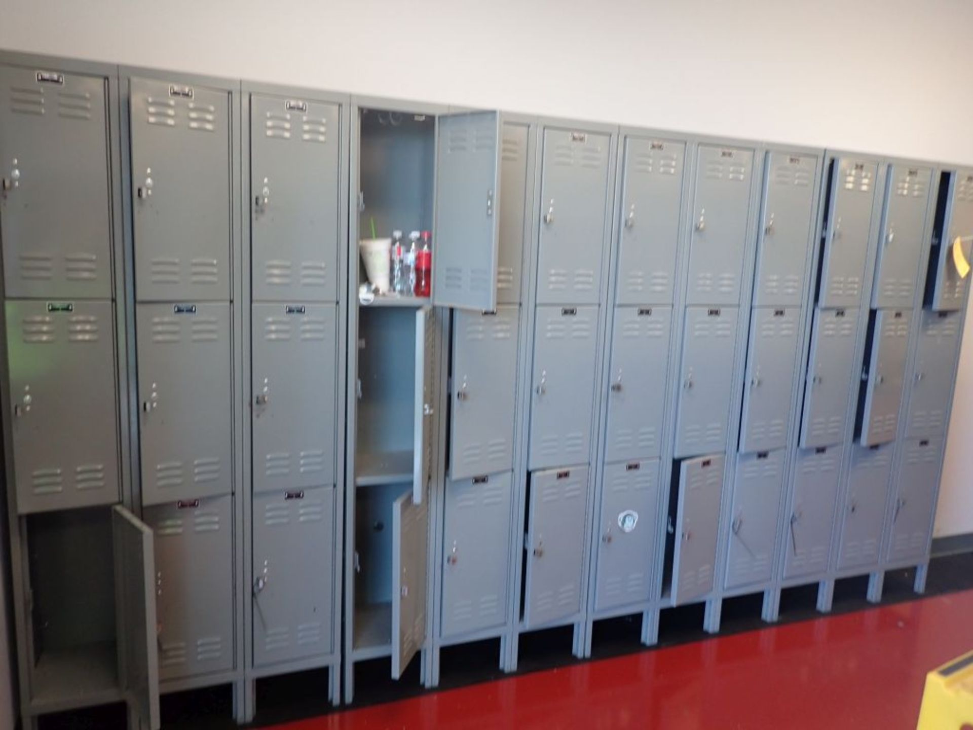 Lot of (4) Sections of Hallowell Lockers - Image 2 of 5