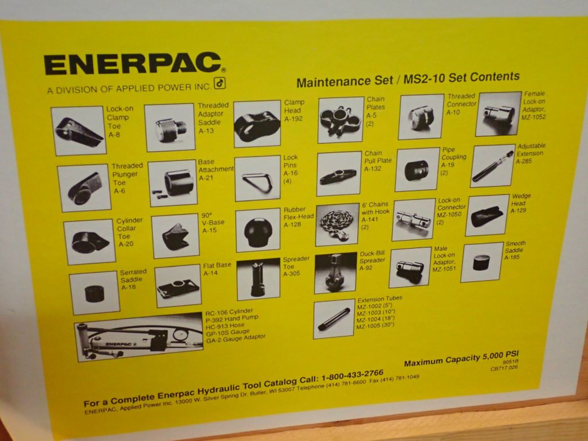 Enerpac Maintenace Set - Image 6 of 9