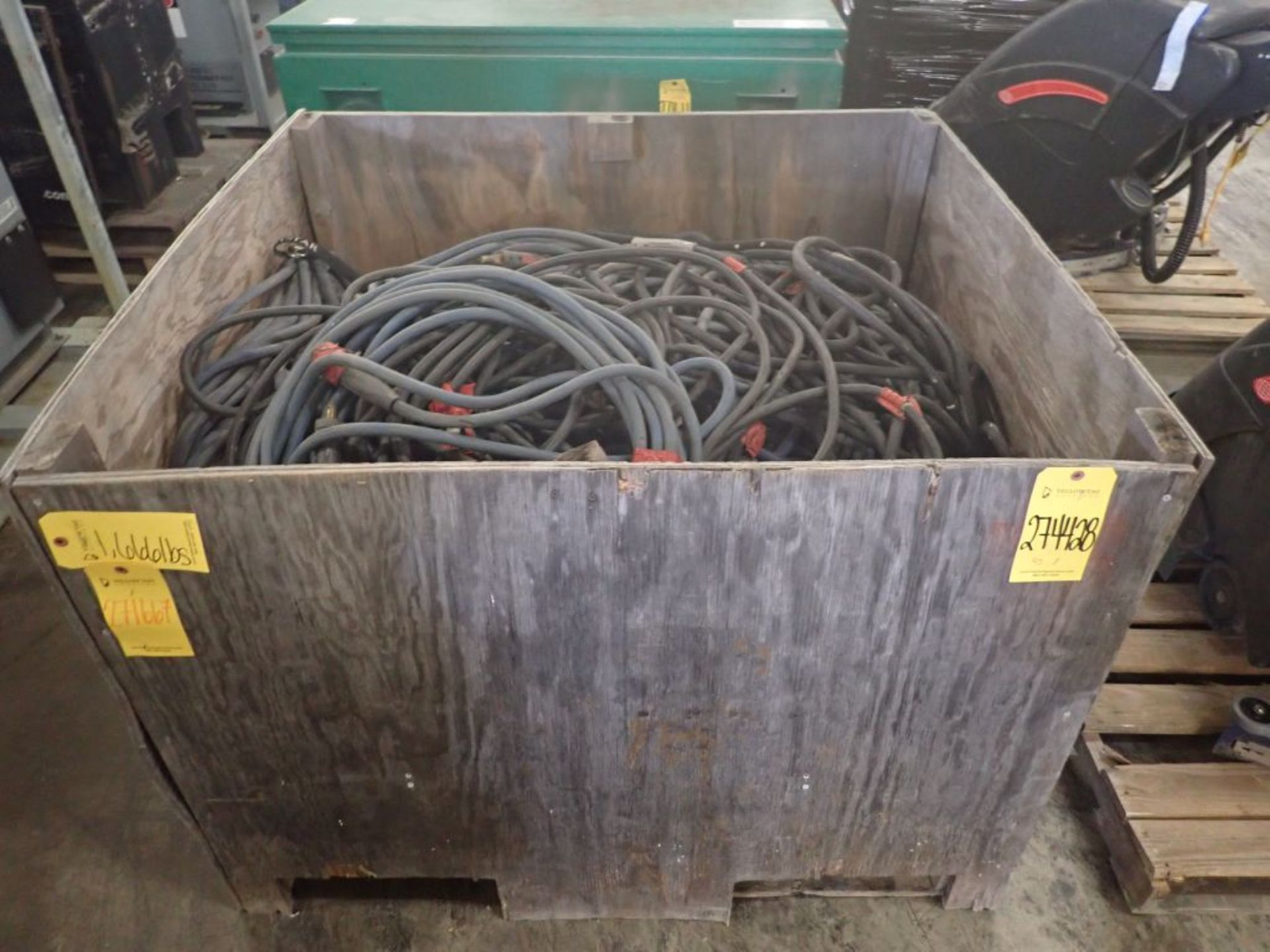 Crate of Welding Leads