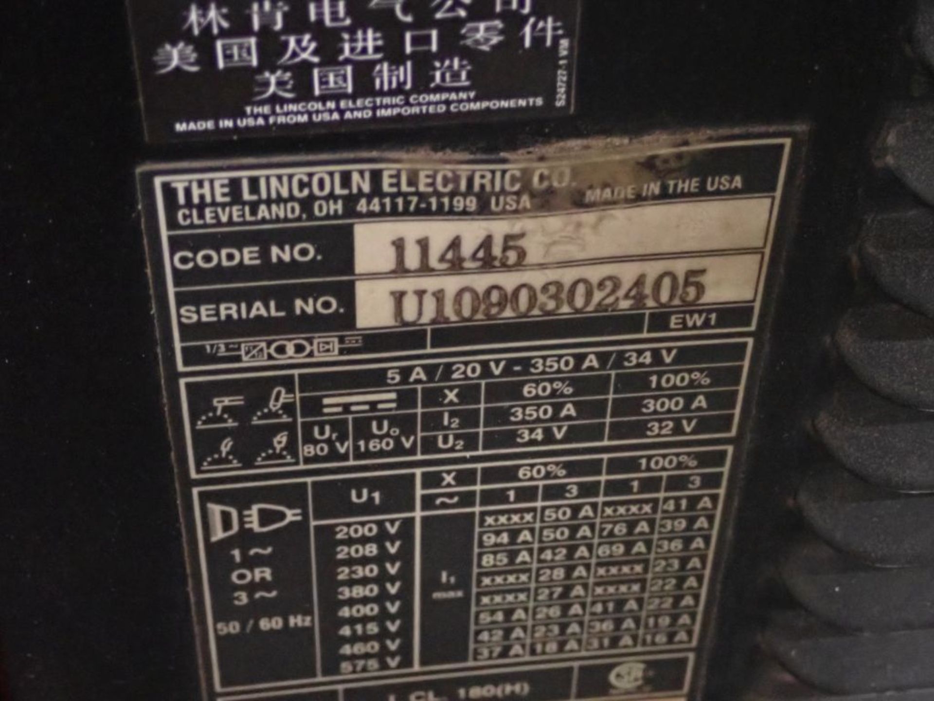 Lincoln Electric Intervec 350 Pro 6-Pack Rack Multi-Operator Welder - Image 11 of 23