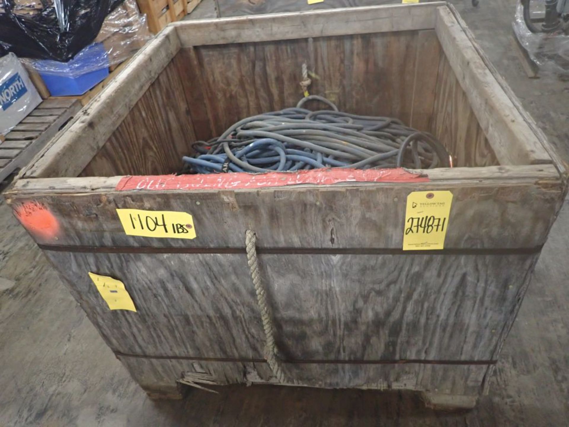 Crate of Welding Leads
