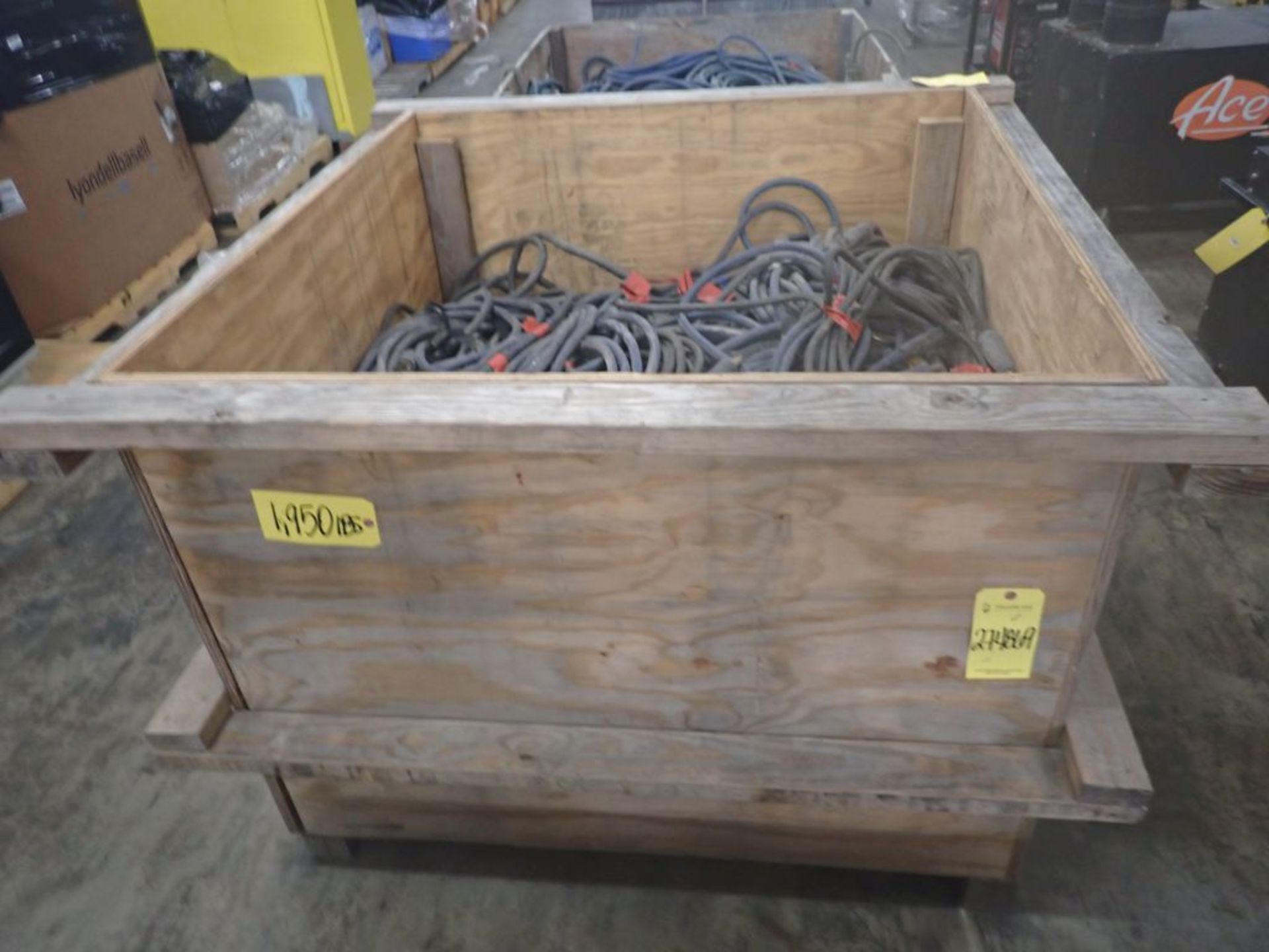 Crate of Welding Leads
