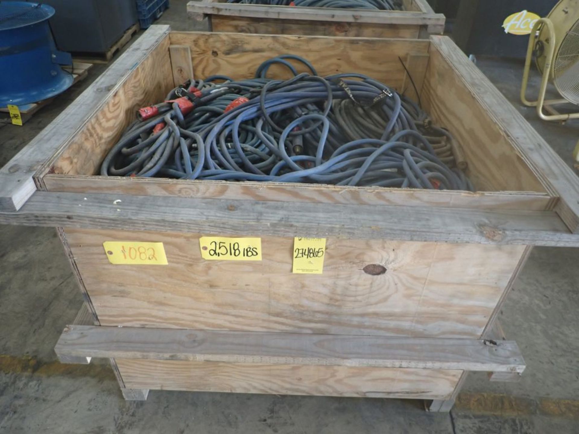 Crate of Welding Leads