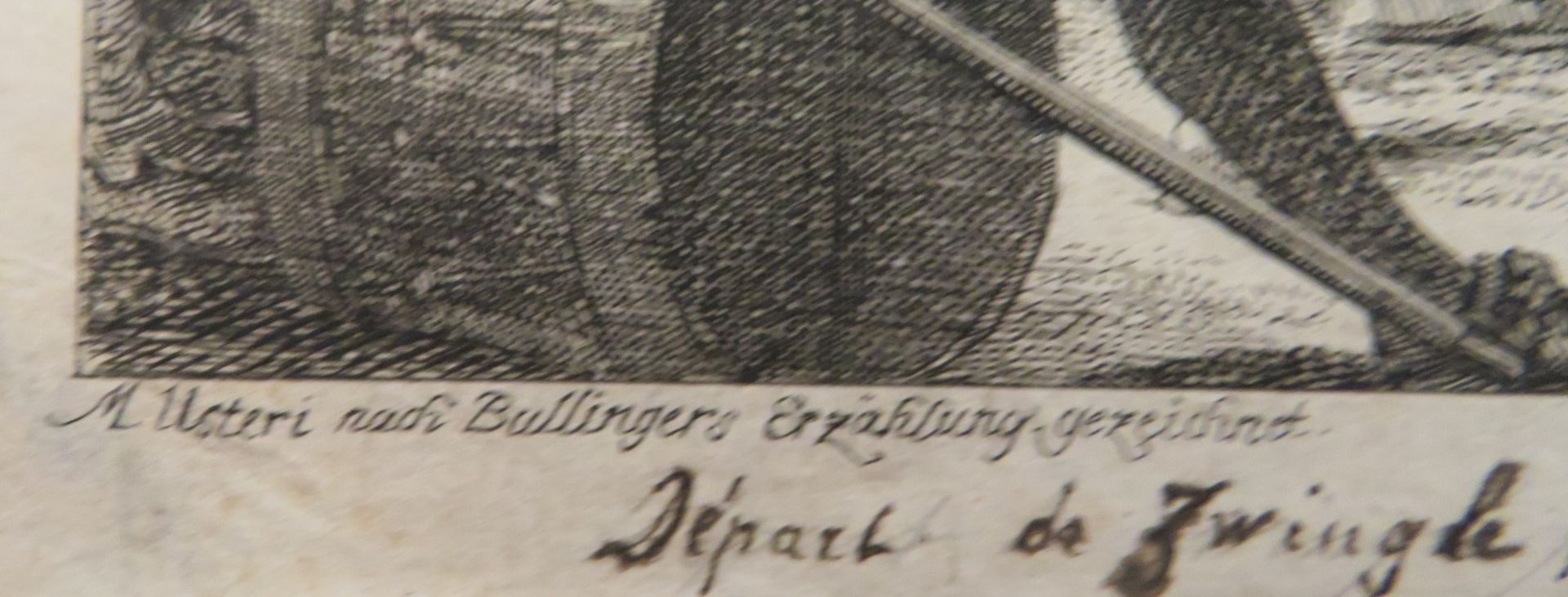 Konvolut von 8 diversen Stichen, 17./18. Jahrhundert, u.a. Merian, ca. 11,5 x 15,3 cm, o.R. - Image 2 of 2