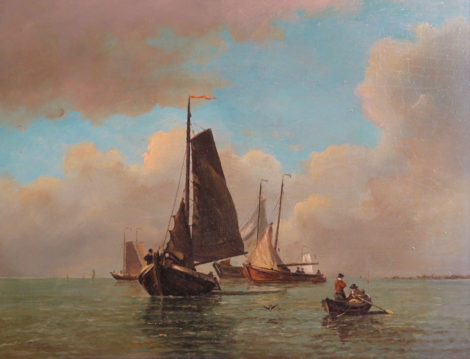 Koster, Everhardus, 1817 - 1892, Den Haag - Dodrecht, niederländischer Marine- und Landschaftsmaler