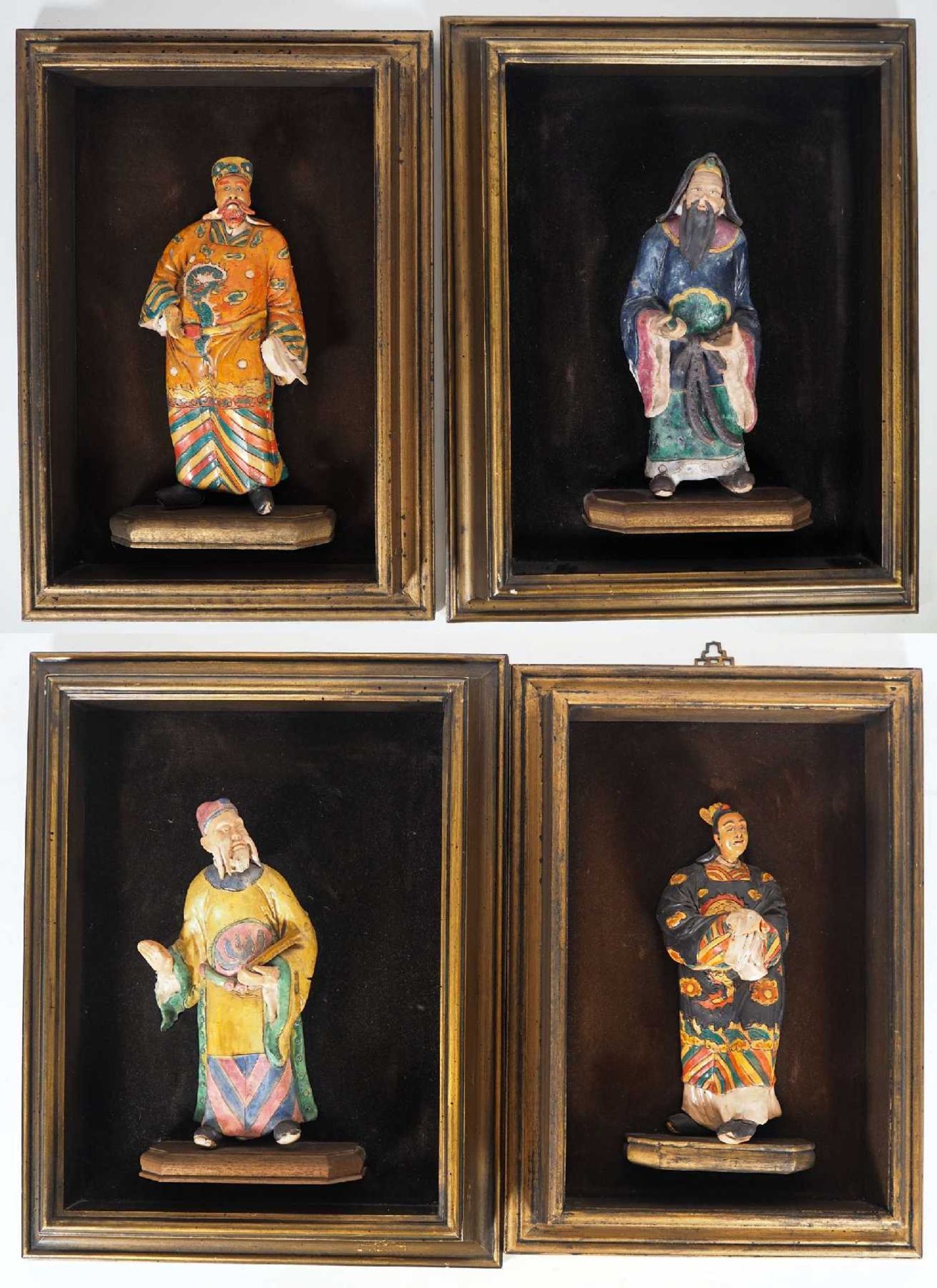 PAAR FIGUREN, China, 1. Hälfte 20. Jh.,