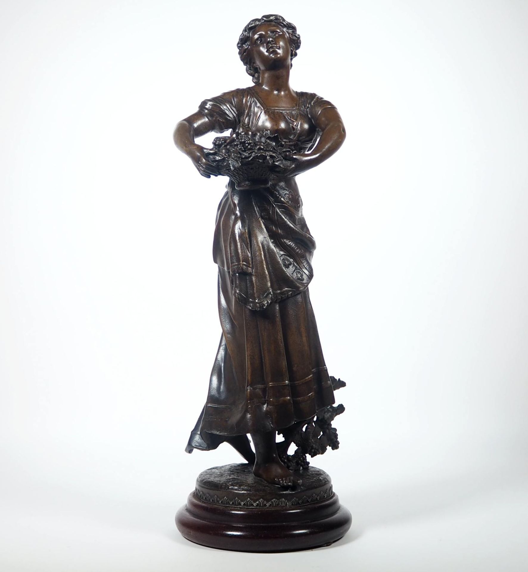 STATUE, Frankreich, um 1900, Allegorie des Herbstes/