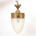 DECKENLAMPE, 1910er/20er Jahre, geprägte