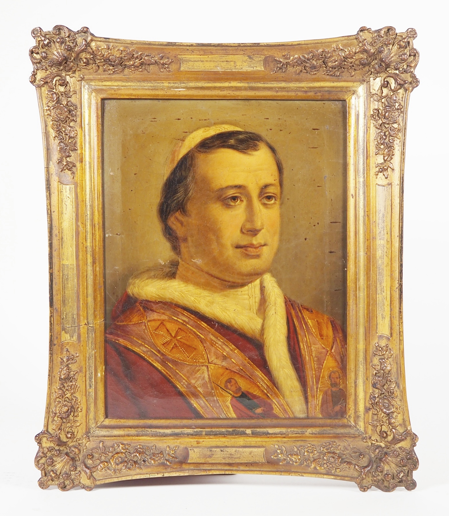 PORTRAITIST, 19.Jh., Brustbildnis Papst Leo XII.,