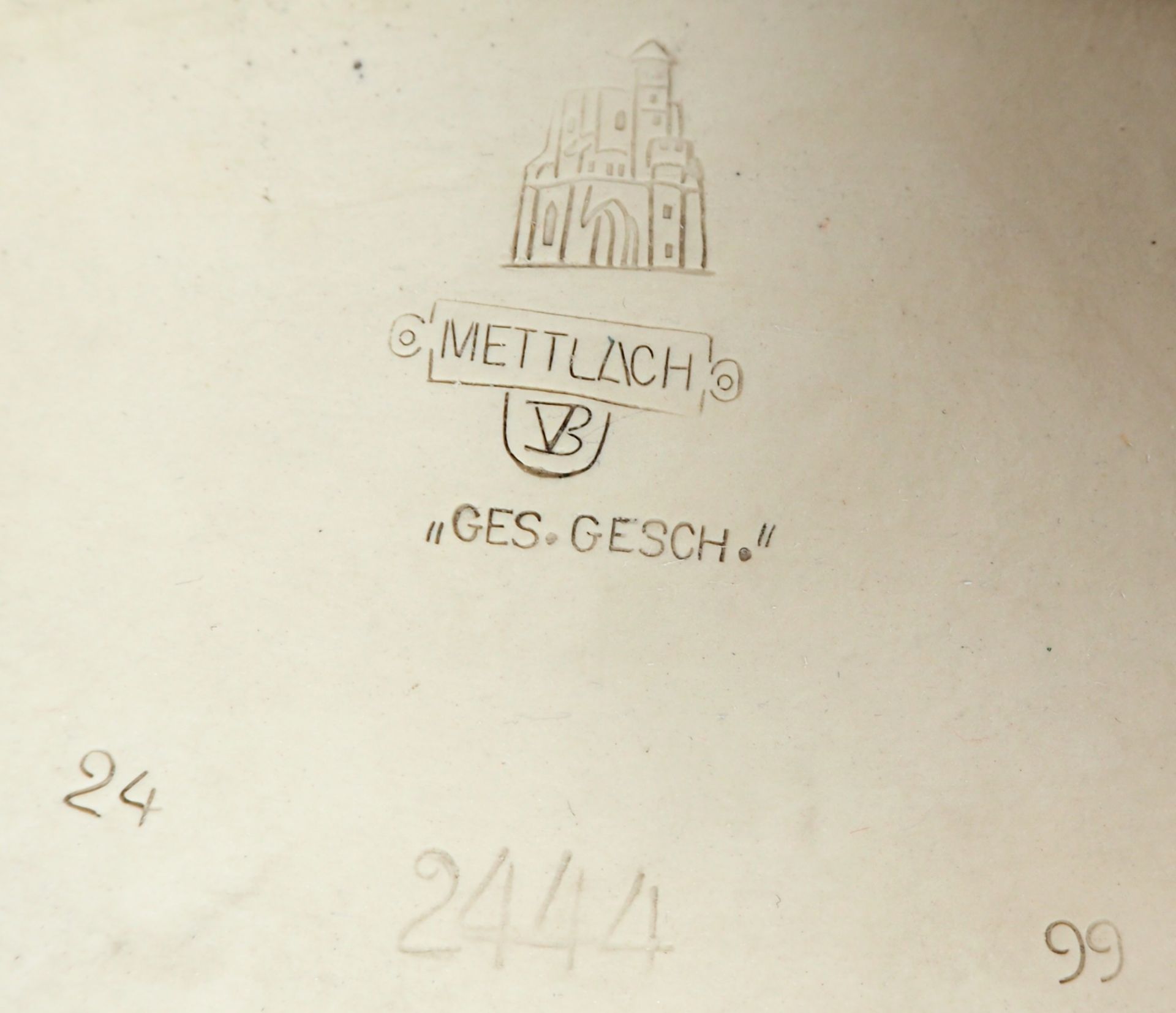 PHANOLITPLATTE, Villeroy & Boch/ Mettlach, 1899, - Image 2 of 2
