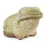 GARTENSKULPTUR, Frosch, Granit, ca 26,5 x 35 x 27 cm,