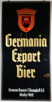 GLASWERBESCHILD "Germania Export Bier"/ Münster,