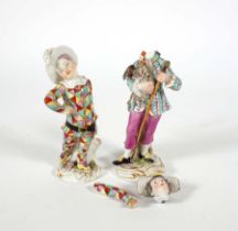 FIGUREN, Konvolut von 2, Staatliche Porzellanmanuf. Meissen,