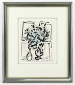 CHAGALL, Marc, "Blumenstrauß", Original-Farblithografie, 24 x 21, aus Lassaigne, WV Mourlot 202, R.