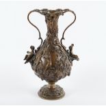 VASE "BACCHANAL", Bronze, H 30, ENGLAND, E.19.Jh.