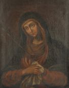 SAKRALMALER DES 18.JH., "Mater Dolorosa", Öl/Lwd., 73 x 57, besch., R. 