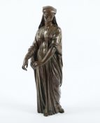 CARRIER-BELLEUSE, Albert-Erneste, wohl, "Stehende Frau", Bronze, H 32 